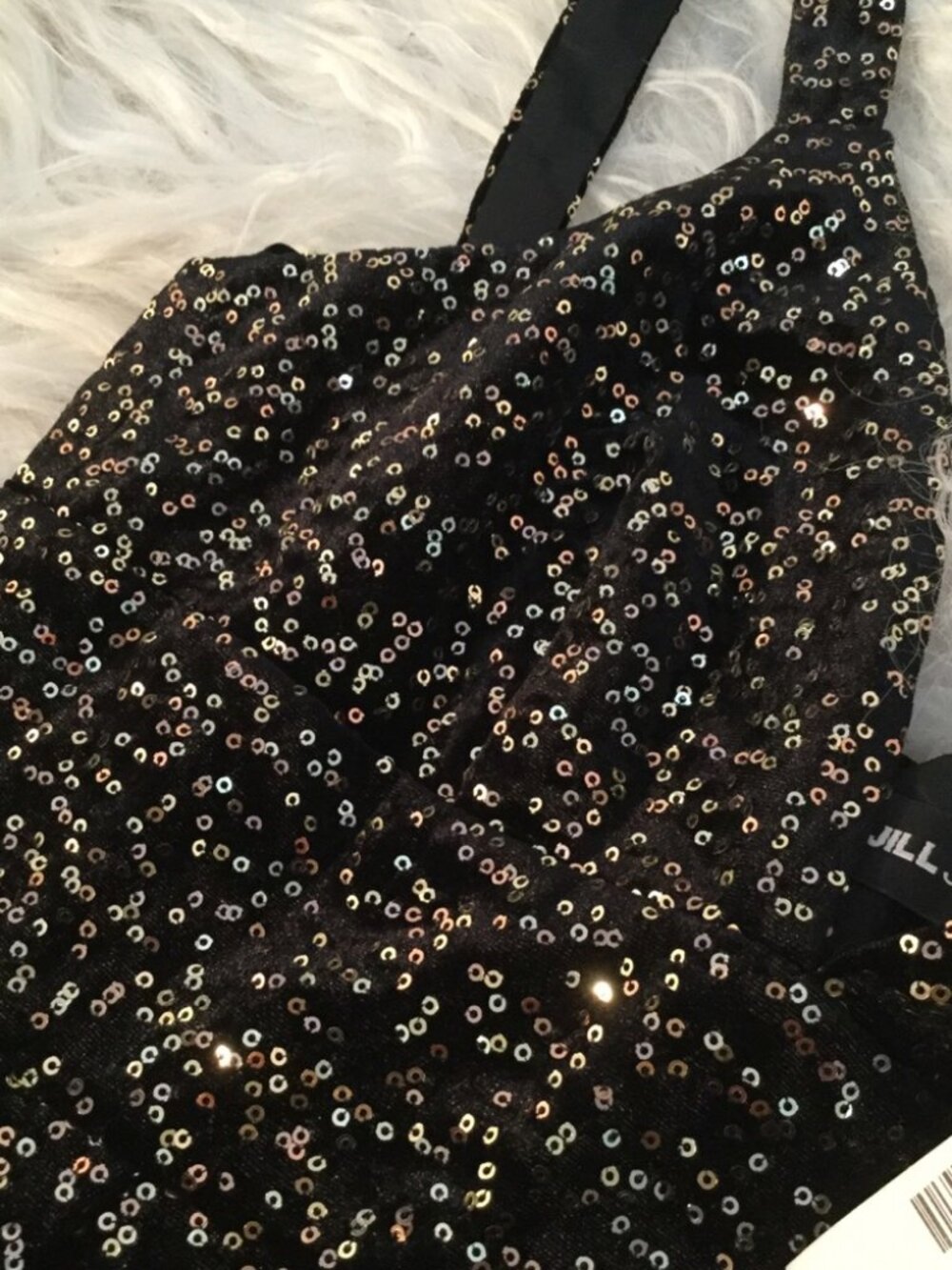 JILL STUART Velvet Sequined Midi Dress 0884 - Picture 6 of 8